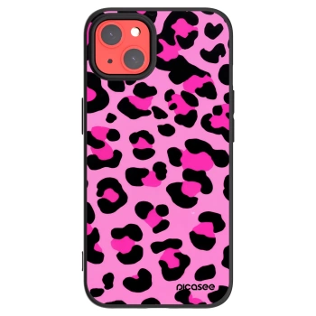Picasee silikonski črni ovitek za Apple iPhone 13 - Pink Tiger
