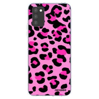Picasee silikonski prozorni ovitek za Samsung Galaxy A02s A025G - Pink Tiger