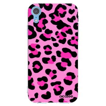 Picasee silikonski prozorni ovitek za Apple iPhone XR - Pink Tiger