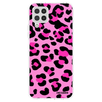 Picasee silikonski prozorni ovitek za Samsung Galaxy A22 A225F 4G - Pink Tiger