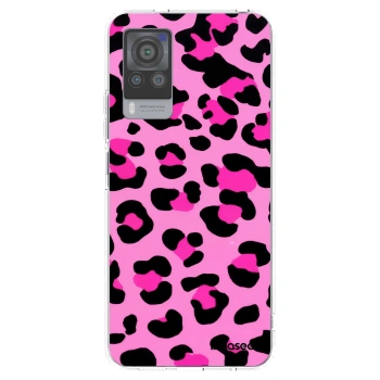 Picasee silikonski prozorni ovitek za Vivo X60 Pro 5G - Pink Tiger
