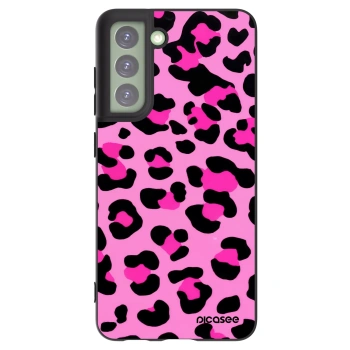 Picasee silikonski črni ovitek za Samsung Galaxy S21 FE 5G - Pink Tiger
