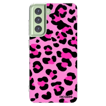 Picasee silikonski prozorni ovitek za Samsung Galaxy S21 FE 5G - Pink Tiger