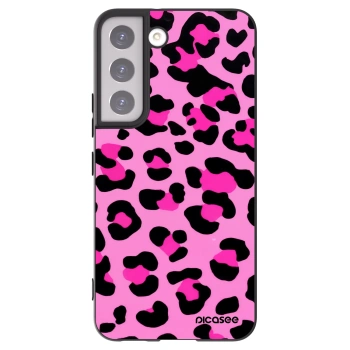 Picasee silikonski črni ovitek za Samsung Galaxy S22 5G - Pink Tiger