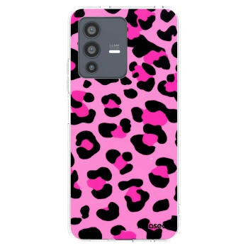 Picasee silikonski prozorni ovitek za Vivo V23 5G - Pink Tiger