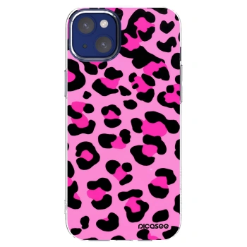 Picasee silikonski prozorni ovitek za Apple iPhone 14 Plus - Pink Tiger
