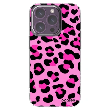 Picasee silikonski prozorni ovitek za Apple iPhone 14 Pro - Pink Tiger