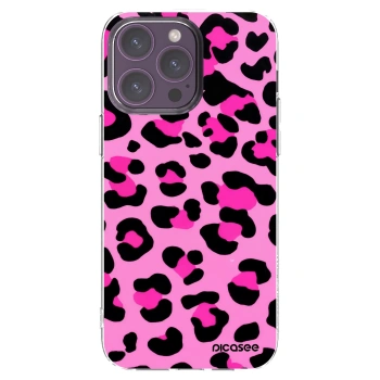Picasee silikonski prozorni ovitek za Apple iPhone 14 Pro Max - Pink Tiger