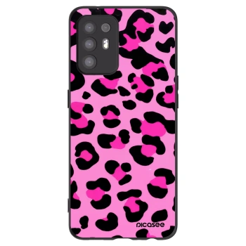Picasee silikonski črni ovitek za OPPO A94 5G - Pink Tiger