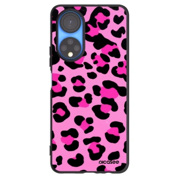 Picasee silikonski črni ovitek za Honor X7 - Pink Tiger