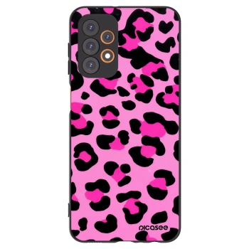 Picasee silikonski črni ovitek za Samsung Galaxy A23 A235F 4G - Pink Tiger