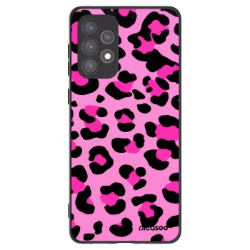 Picasee silikonski črni ovitek za Samsung Galaxy A73 5G - Pink Tiger