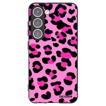 Picasee silikonski črni ovitek za Samsung Galaxy S23 5G - Pink Tiger