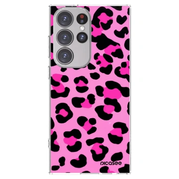 Picasee silikonski prozorni ovitek za Samsung Galaxy S23 Ultra 5G - Pink Tiger