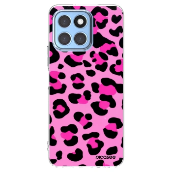 Picasee silikonski prozorni ovitek za Honor X6 - Pink Tiger