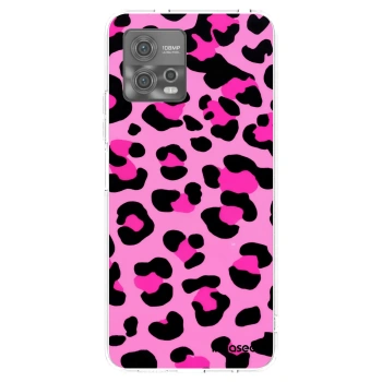 Picasee silikonski prozorni ovitek za Motorola Moto G72 - Pink Tiger
