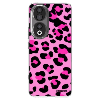 Picasee silikonski prozorni ovitek za Honor 90 5G - Pink Tiger
