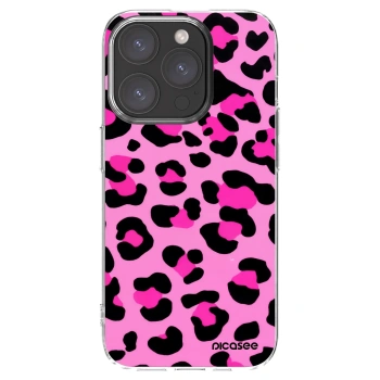 Picasee silikonski prozorni ovitek za Apple iPhone 15 Pro - Pink Tiger