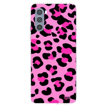 Picasee silikonski prozorni ovitek za Motorola Moto G62 - Pink Tiger