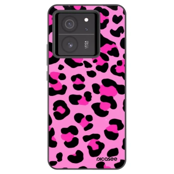 Picasee silikonski črni ovitek za Xiaomi 13T - Pink Tiger