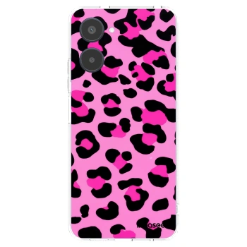 Picasee silikonski prozorni ovitek za Realme 10 4G - Pink Tiger