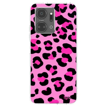 Picasee silikonski prozorni ovitek za Honor X7a - Pink Tiger