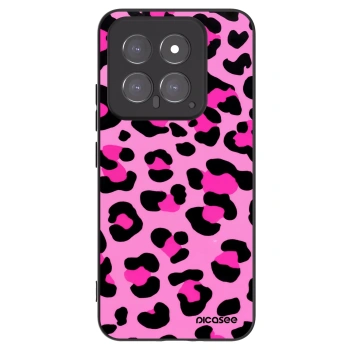 Picasee silikonski črni ovitek za Xiaomi 14 - Pink Tiger