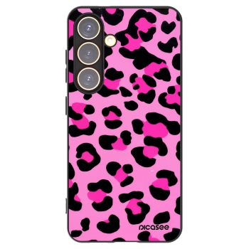 Picasee silikonski črni ovitek za Samsung Galaxy S24 S921B 5G - Pink Tiger