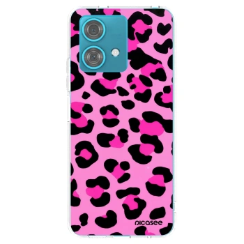 Picasee silikonski prozorni ovitek za Motorola Edge 40 Neo - Pink Tiger