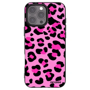 Picasee silikonski črni ovitek za Apple iPhone 16 Pro Max - Pink Tiger