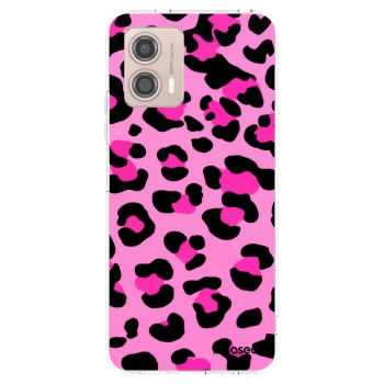 Picasee silikonski prozorni ovitek za Motorola Moto G53 5G - Pink Tiger
