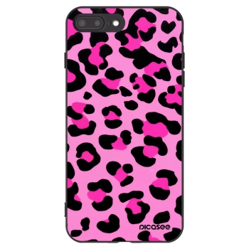 Picasee silikonski črni ovitek za Apple iPhone 7 Plus - Pink Tiger