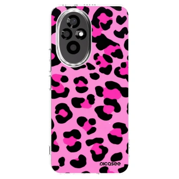 Picasee silikonski prozorni ovitek za Honor 200 5G - Pink Tiger
