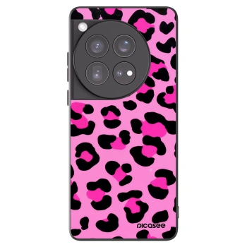 Picasee silikonski črni ovitek za OnePlus 12 5G - Pink Tiger