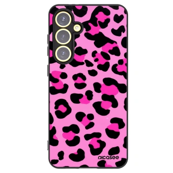 Picasee silikonski črni ovitek za Samsung Galaxy S24 FE S721B - Pink Tiger