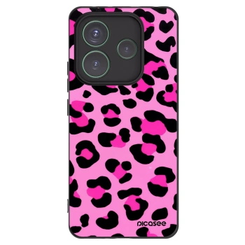 Picasee silikonski črni ovitek za Xiaomi Redmi Note 14 5G - Pink Tiger