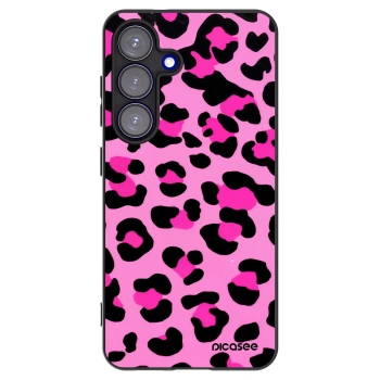 Picasee silikonski črni ovitek za Samsung Galaxy S25 5G - Pink Tiger