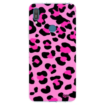 Picasee silikonski prozorni ovitek za Huawei Y7 2019 - Pink Tiger