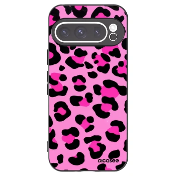 Picasee silikonski črni ovitek za Google Pixel 9 Pro - Pink Tiger