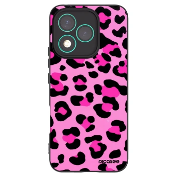 Picasee silikonski črni ovitek za Honor 400 Lite 5G - Pink Tiger