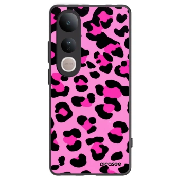 Picasee silikonski črni ovitek za Vivo V50 Lite 5G - Pink Tiger