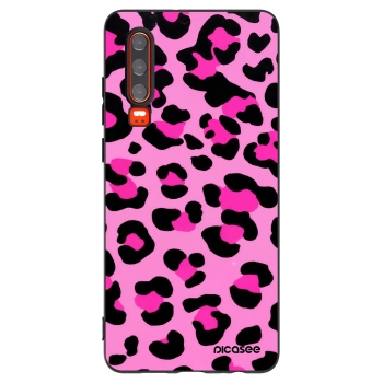 Picasee silikonski črni ovitek za Huawei P30 - Pink Tiger