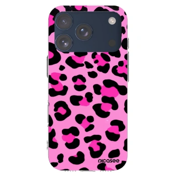 Picasee silikonski prozorni ovitek za Apple iPhone 17 Pro - Pink Tiger