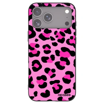 Picasee silikonski črni ovitek za Apple iPhone 17 Pro Max - Pink Tiger
