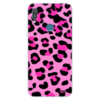 Picasee silikonski prozorni ovitek za Huawei Y6 2019 - Pink Tiger