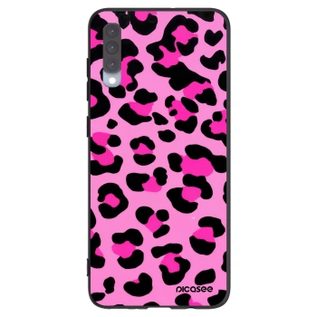 Picasee silikonski črni ovitek za Samsung Galaxy A70 A705F - Pink Tiger