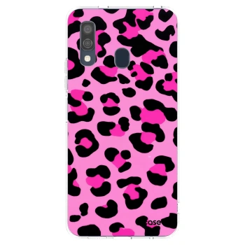 Picasee silikonski prozorni ovitek za Samsung Galaxy A40 A405F - Pink Tiger