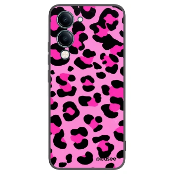 Picasee silikonski črni ovitek za Vivo Y29s 5G - Pink Tiger