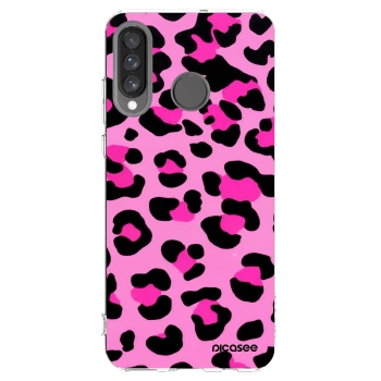 Picasee silikonski prozorni ovitek za Huawei P30 Lite - Pink Tiger