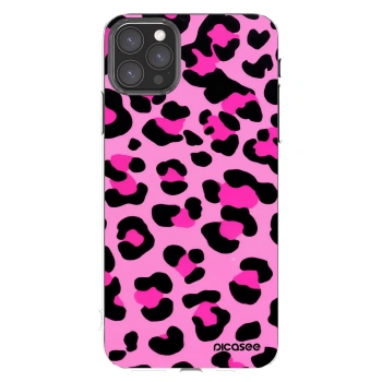 Picasee silikonski prozorni ovitek za Apple iPhone 11 Pro Max - Pink Tiger